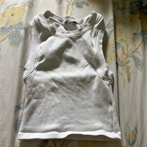 Kids White Sleeveless Top